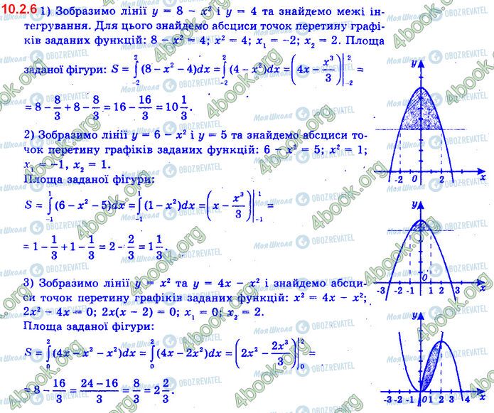 ГДЗ Алгебра 11 клас сторінка 10.2.6 (1-3)